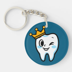 Porte-clés Personnage mignon de roi de la dent