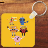 Porte-clés Personnages de nourriture (Verso)