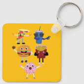 Porte-clés Personnages de nourriture (Dos)