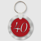 Porte-clés Personnalisable 40e anniversaire Idées cadeaux Vot (Verso)