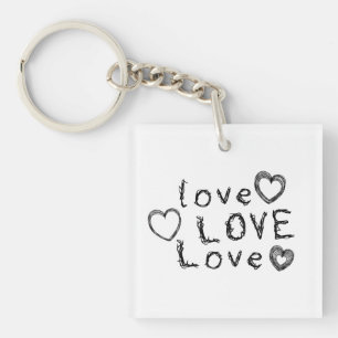 Porte-clés Personnalisable (Ajouter Votre Propre Pic) Amour,