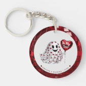 Porte-clés Personnalisable coeur de la Saint-Valentin romanti (Devant)