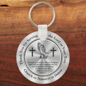 Porte-clés Personnalisable Eglise Bénévoles Appréciation Cade (Recto)