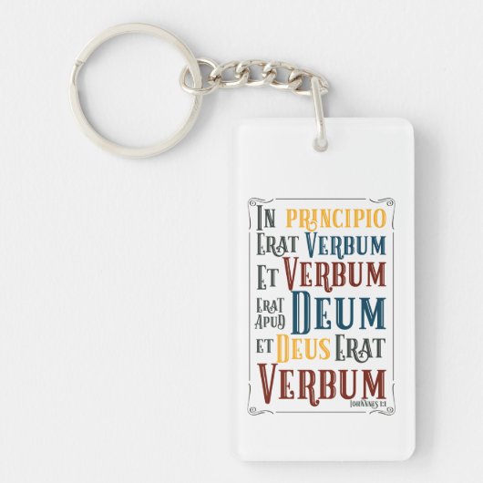 Porte-clés PERSONNALISABLE En Principio Erat Verbum (Devant)