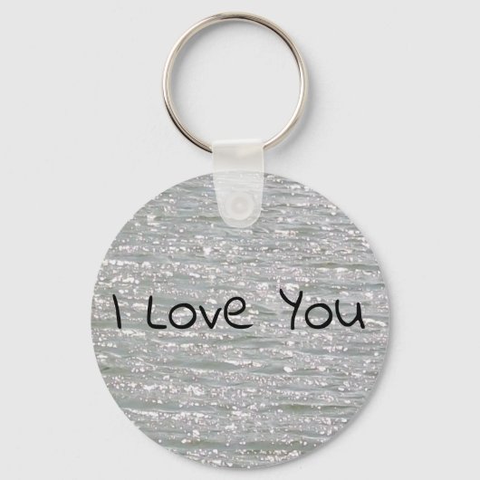 Porte-clés Personnalisable I Love You Porte - clé (Recto)