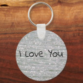 Porte-clés Personnalisable I Love You Porte - clé (Recto)