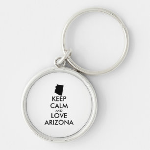 Porte-clés Personnalisable KEEP CALM et LOVE ARIZONA