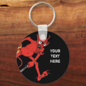 Porte-clés Personnalisable Krampus Black (Recto)