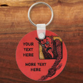 Porte-clés Personnalisable Krampus Red (Recto)