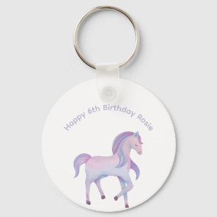 Porte-clés Personnalisable pastel magique ombre Pony