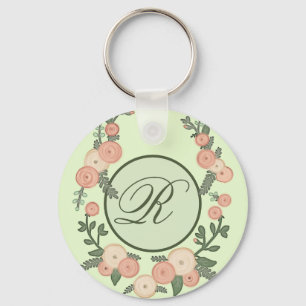 Porte-clés Personnalisation de la couronne florale
