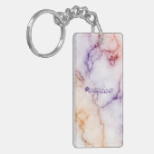 Porte-clés Personnalisation du Motif en marbre couleur (Devant gauche)