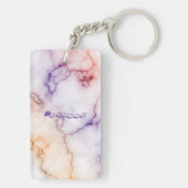 Porte-clés Personnalisation du Motif en marbre couleur (Dos)