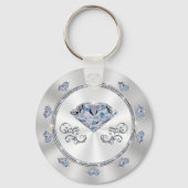 Porte-clés Personnalisé, 100e fête d'anniversaire Faveurs (Verso)