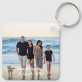 Porte-clés Personnalisé 2 Photo Famille Vacances Simple Perso (Dos)