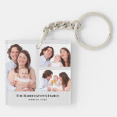 Porte-clés Personnalisé 3 sections Photos de famille Collage  (Dos)