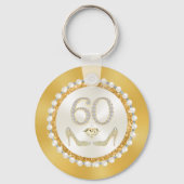 Porte-clés Personnalisé 60e anniversaire Faveurs, CHEAP (Verso)