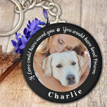 Porte-clés Personnalisé Animal Memorial Animaux de compagnie<br><div class="desc">Honore ton meilleur ami avec un porte - clé de mémorial personnalisé pour animaux de compagnie photo. Ce souvenir unique est le cadeau parfait pour vous, votre famille ou vos amis pour rendre hommage à votre être aimé. Ce porte - clé unique de mémorial pour chien présente un design simple...</div>