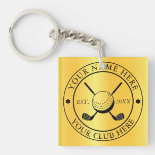 Porte-clés Personnalisé Avec Carré Emblem Club