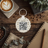 Porte-clés personnalisé avec logo et code QR