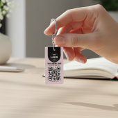 Porte-clés personnalisé avec logo et code QR | Cad