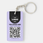 Porte-clés personnalisé avec logo et code QR | Obj (Dos)