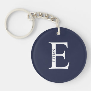 Porte-clés personnalisé avec monogramme et nom