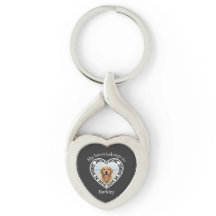 Porte-clés personnalisé avec photo de l'animal de