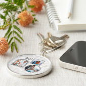 Porte-clés personnalisé avec photo et nom Deco Art (Côté)