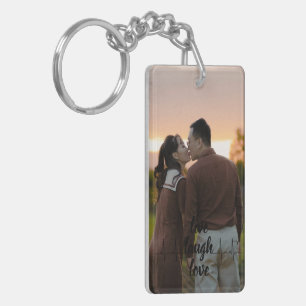 Porte-clés personnalisé avec photo et texte