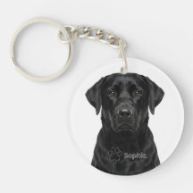 Porte-clés personnalisé avec portrait de Labrador