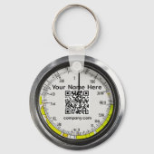 Porte-clés Personnalisé avec QR Code (Verso)