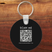 Porte-clés personnalisé avec QR code minimal pour (Verso)