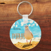 Porte-clés Personnalisé avec une mouette (Recto)