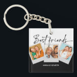 Porte-clés Personnalisé Best Friends BFF Bestie Script Simple<br><div class="desc">Personnalisé Best Friends BFF Bestie Script Simple</div>