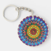 Porte-clés personnalisé Boho Mandala Papillon (Devant)