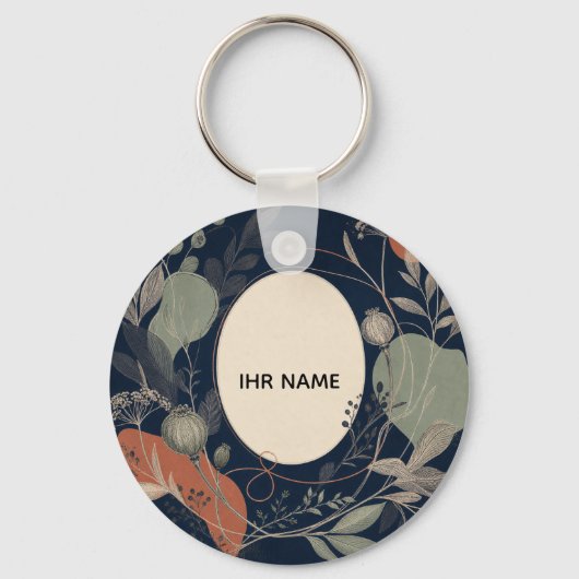 Porte-clés personnalisé – Botanical Nam (Recto)