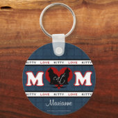 Porte-clés Personnalisé Chat Maman Kitty Love (Recto)