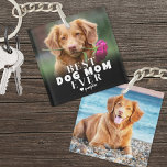 Porte-clés Personnalisé chien animal de compagnie Best Mom Ph<br><div class="desc">Donnez à la mère de chien dans votre vie un souvenir unique avec ce porte - clé photo "Best Dog Mom Ever" en forme de carré personnalisé ! Conçu pour les mamans, les papas ou les amoureux des animaux de compagnie, ce porte - clé vous permet d'ajouter deux photos différentes...</div>