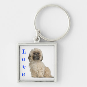 Porte-clés personnalisé Chien chiot Shih Tzu Amour