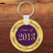 Porte-clés Personnalisé, Classe 2013, Classe Retrouvailles Fa (Recto)