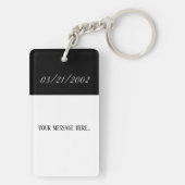 Porte-clés Personnalisé dans le porte - clé affectueux de (Dos)