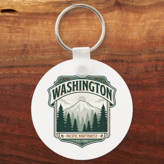 Porte-clés personnalisé de Washington (Recto)