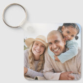 Porte-clés Personnalisé Deux Photo Double (Recto)