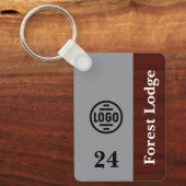 Porte-clés personnalisé double panneau pour chambr (Recto)