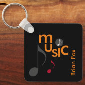Porte-clés Personnalisé du musicien (Recto)