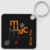Porte-clés Personnalisé du musicien (Dos)