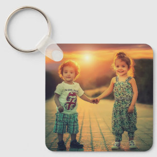 Porte-clés personnalisé en aluminium double face a