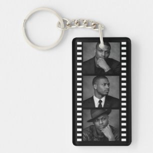 Porte-clés personnalisé en bande de film avec phot
