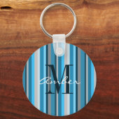 Porte-clés personnalisé gris bleu vertical (Recto)